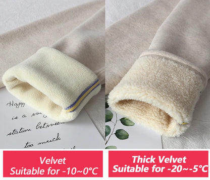 Women's Warm Leggings Soft with Fleece Thermal Pants Gray High Waist Leggings Skinny Thick Velvet Winter Leggings