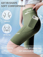 3PC Set Sports Wear Pockets High Waist Lady Yoga Pants Athletic