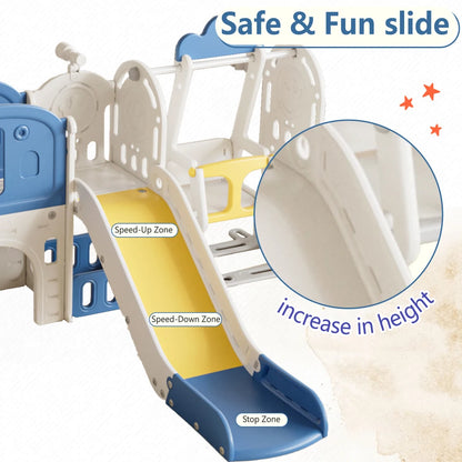 Kids Slide for Toddlers Age 1-4, 11in 1 Baby Slide Outdoor Indoor Playground with Basketball Hoop