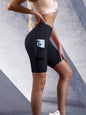Side Pockets Solid Color Women Yoga Shorts Jogging, Running, Fitness Sportswear High-waist Shorts
