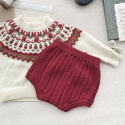 Kids Knitted Shorts Newborn Girls Tassels Shorts Cotton Knitting Design