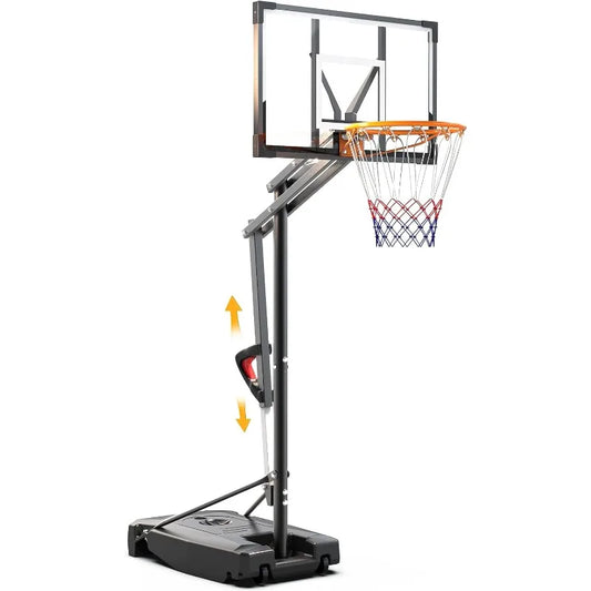 Basketball Hoop Outdoor, 8.5ft Height Adjustable Portable Hoops & Goals and Wheels for Kids/Teens/Adults