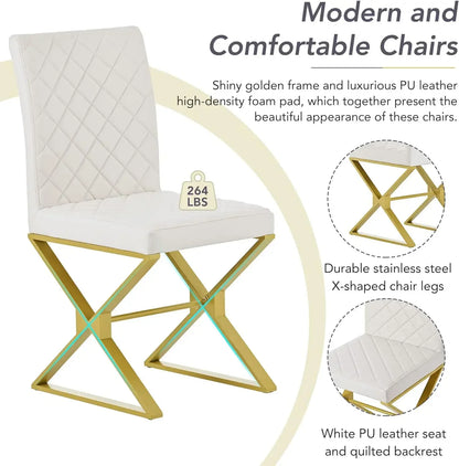 7-Piece Kitchen Dining Table Set for 6, Wood Kitchen Table and 6 Upholstered Chairs with Backrest