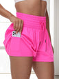 2 in 1 Athletic Shorts for Women High Waisted Gym Yoga running.