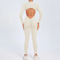 Yoga Zipper Jumpsuits Beauty Long-Sleeved One-Piece Gym Tracksuits