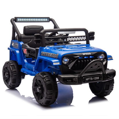 12V Kids Ride On Electric Truck Car W/Parents Control,2WD,Four-wheel suspension,Early education function,Adjustable volume