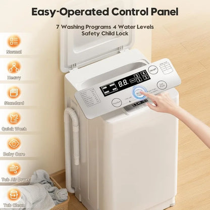 Portable Washer and Dryer Combo Set, Fully Automatic Washing Machine,  Portable Dryer, Compact Washer