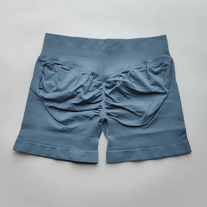 Shorts Seamless Gym Shorts Women, Fitness Sports Low Ribbed Band Workout Shorts