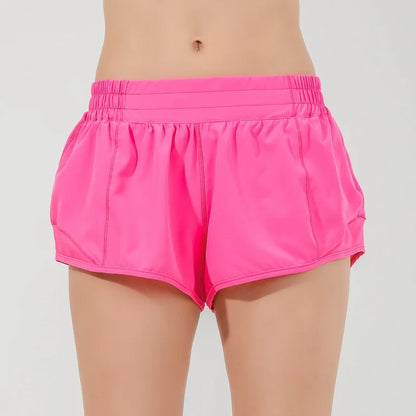 2024 Summer Fitness Sport Running Short with Pocket Reflective Yoga Pant For Women Quick Drying Gym Wear Female Workout Clothing