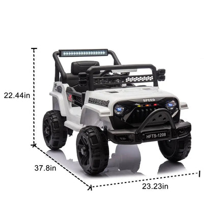 12V Kids Ride On Electric Truck Car W/Parents Control,2WD,Four-wheel suspension,Early education function,Adjustable volume
