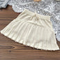 Spring Toddlers Girls Knitted Layered Skirts Ruffles Girls Pleated Skirts