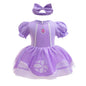 Baby Princess Romper for Girls with Headband 6M 12M Costume