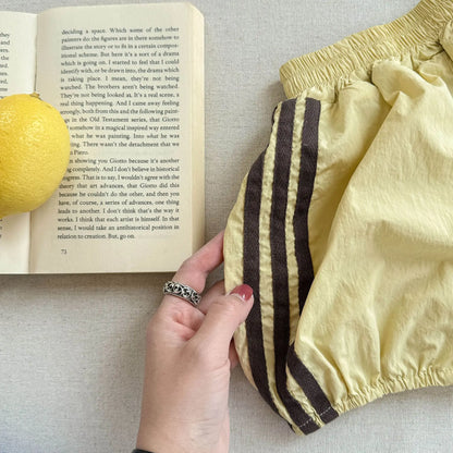 Children Shorts Girls Striped Shorts  Cotton Boys Casual Pants