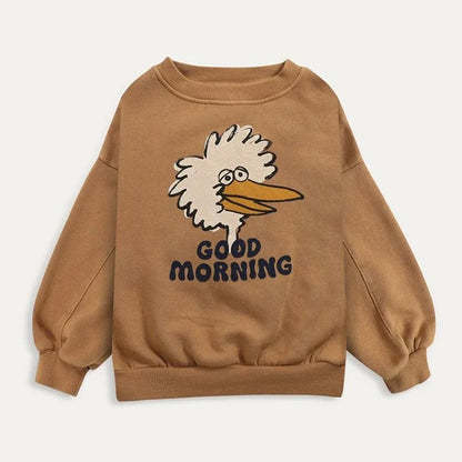 Children's Spring Autumn Hoodie Cartoon Print Unisex Sweatshirts