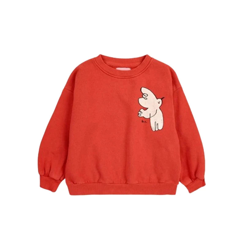 Children's Spring Autumn Hoodie Cartoon Print Unisex Sweatshirts