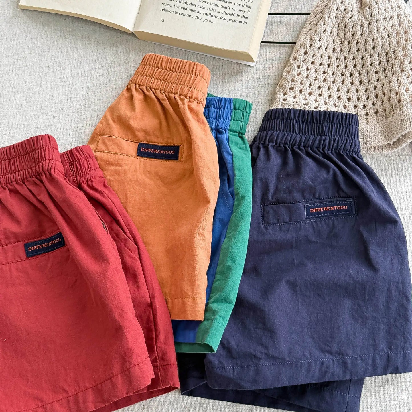 Summer New Children Casual Shorts  Cartoon Embroidery Girls Shorts  Baby Boys Short Pants