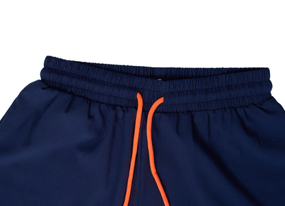 Mermaid Curve Breathable Letter Graphic 2 In 1 Sport Shorts Women Quick Dry Running Shorts Drawstring Waistband Fitness