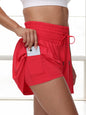 2 in 1 Athletic Shorts for Women High Waisted Gym Yoga running.