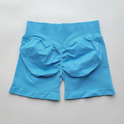 Shorts Seamless Gym Shorts Women, Fitness Sports Low Ribbed Band Workout Shorts