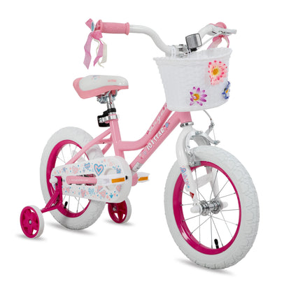 Colorful Girls Bike with Basket & Training Wheels 12 14 16 18 Inch Kids bike